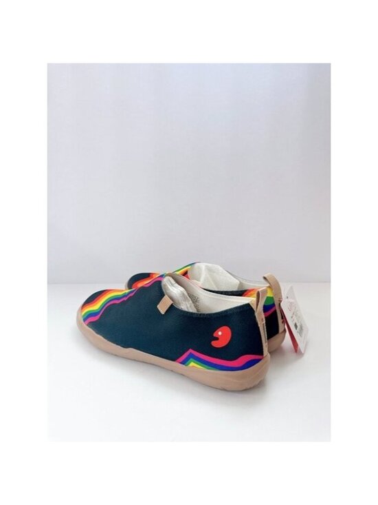 Size 11.5 Men UIN Rainbow Love Slip On Shoes Travel Sneakers Comfort Walking